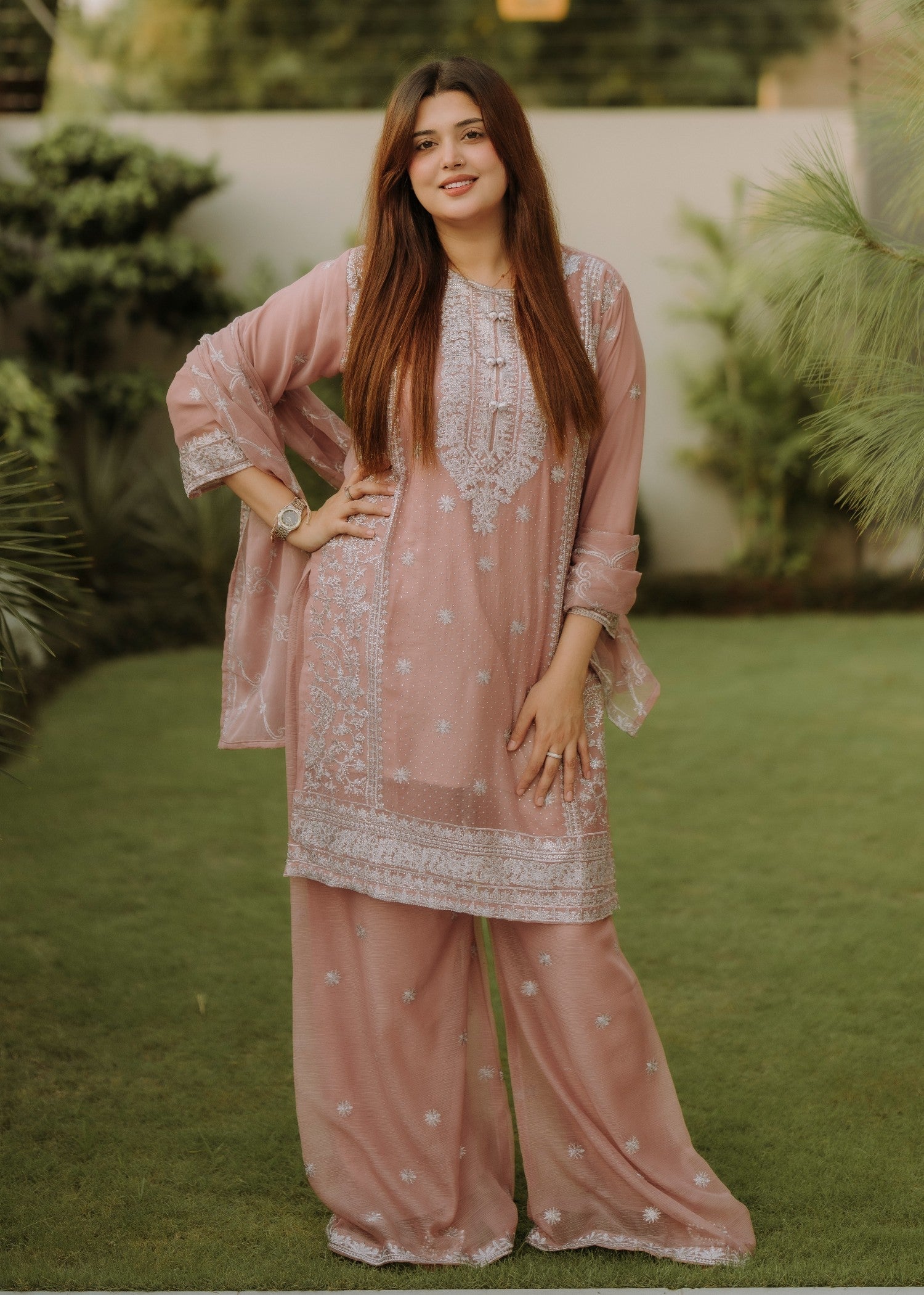 Four Season Boutique KANWAL PINK Women 3pcs