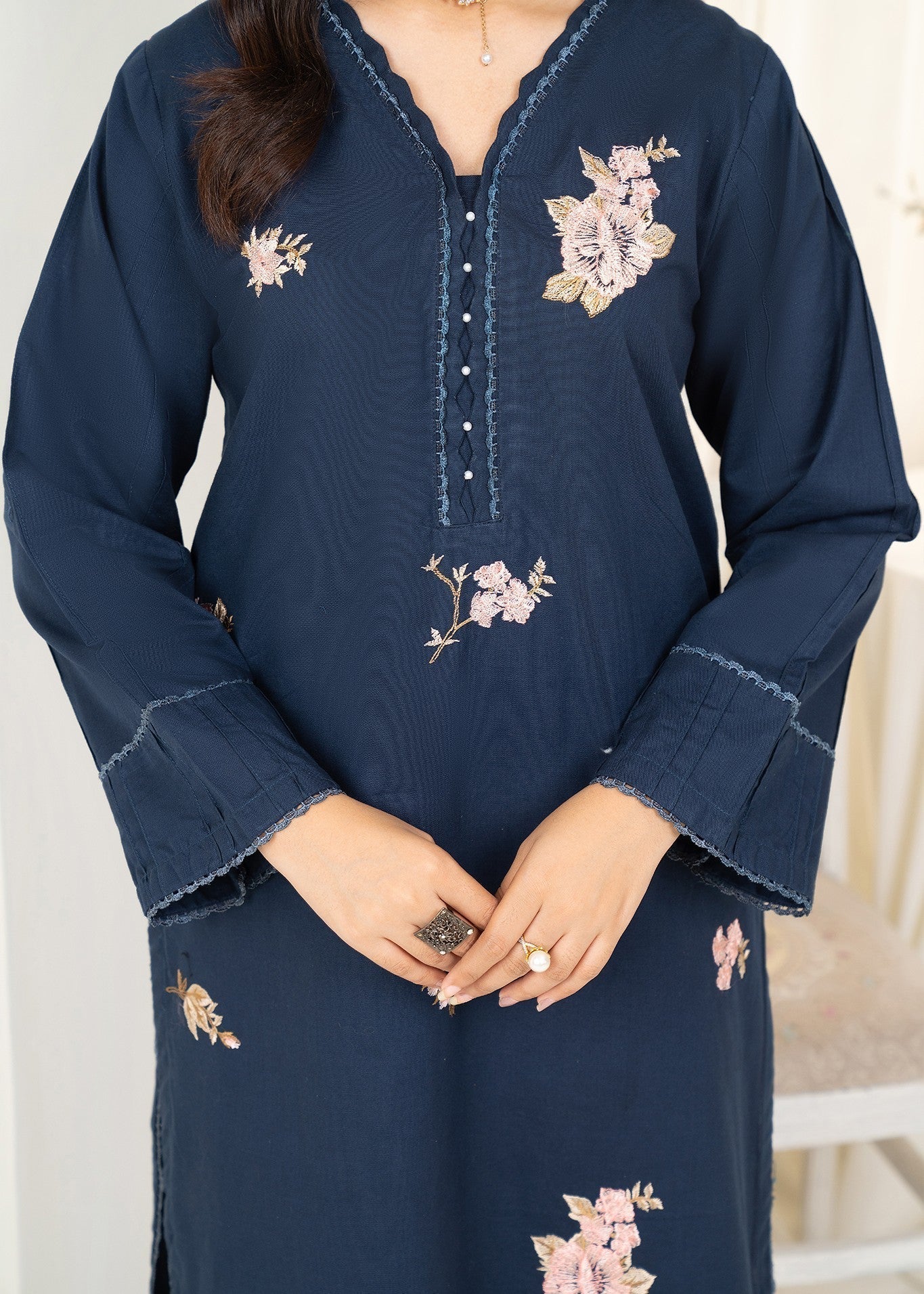 Panache Apparel Navy Frost Women 2pcs