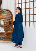 Yolo Pret Alpine Velvet Shirt with Velvet Border Shawl and Plain Trouser AML W25 0014 Women 3pcs