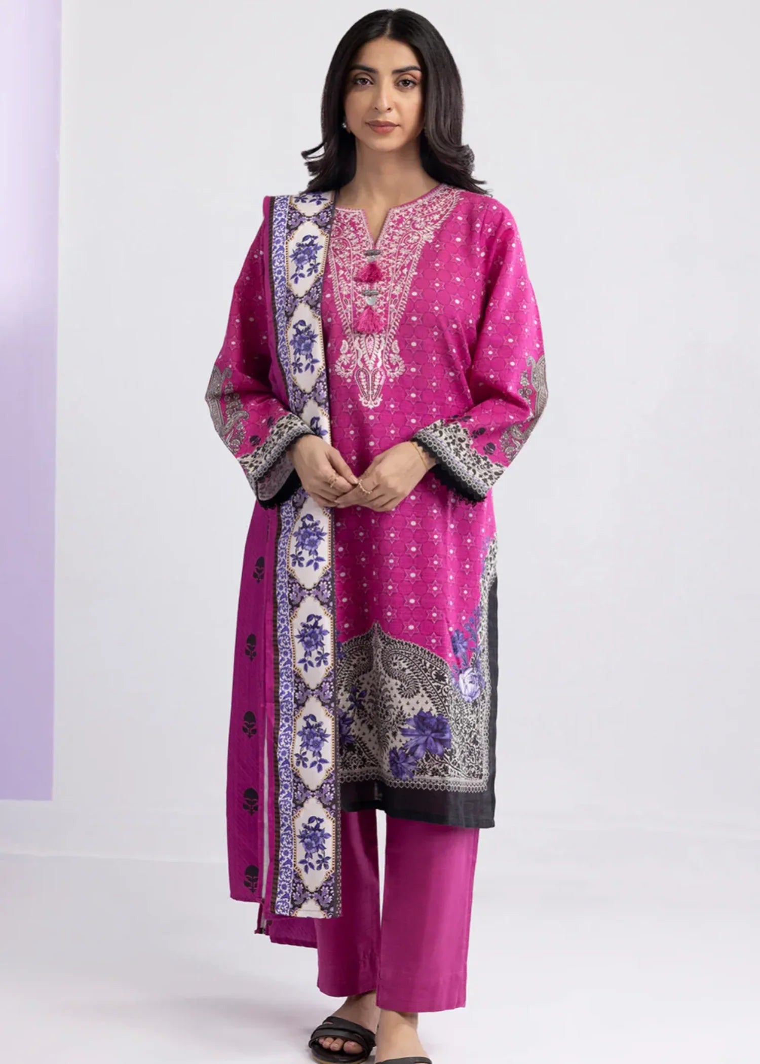 Zellbury WPW2432952 Magenta Women 3pcs