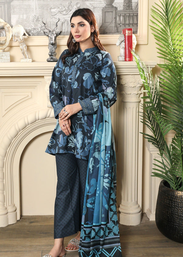 Jazayn Unstitched Digital Printed Suit (CL 5A25) Women 3pcs