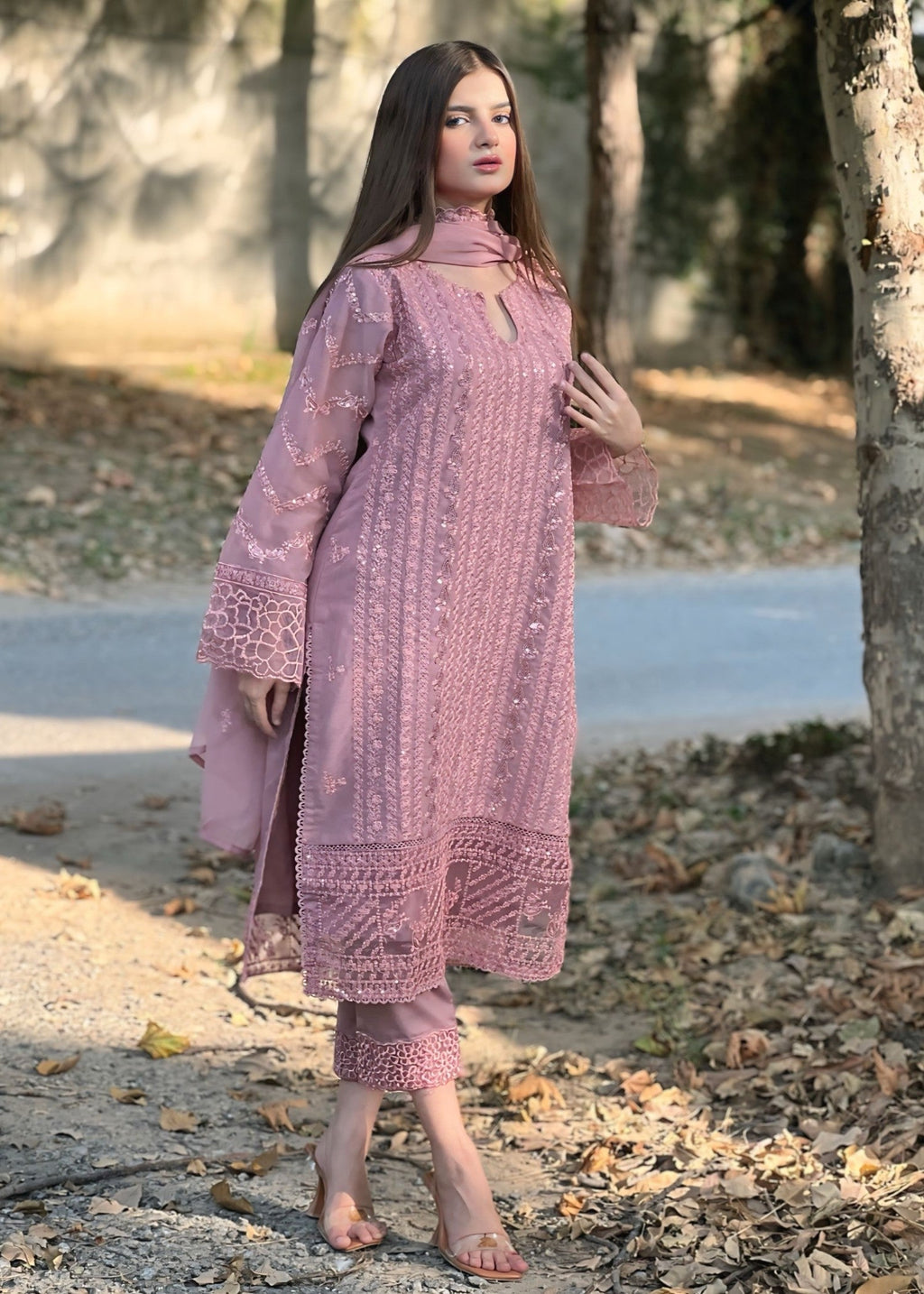 Four Season Boutique ROSE CHIFFON PINK Women 3pcs