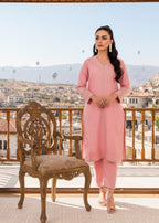 The Turkish Wear Dastak Embroireded Set Women 2pcs