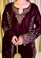 Laal Clothing Velvet V 07 Women 3pcs