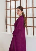 Yolo Pret Alpine Velvet Shirt with Velvet Border Shawl and Plain Trouser AML W25 0011 Women 3pcs