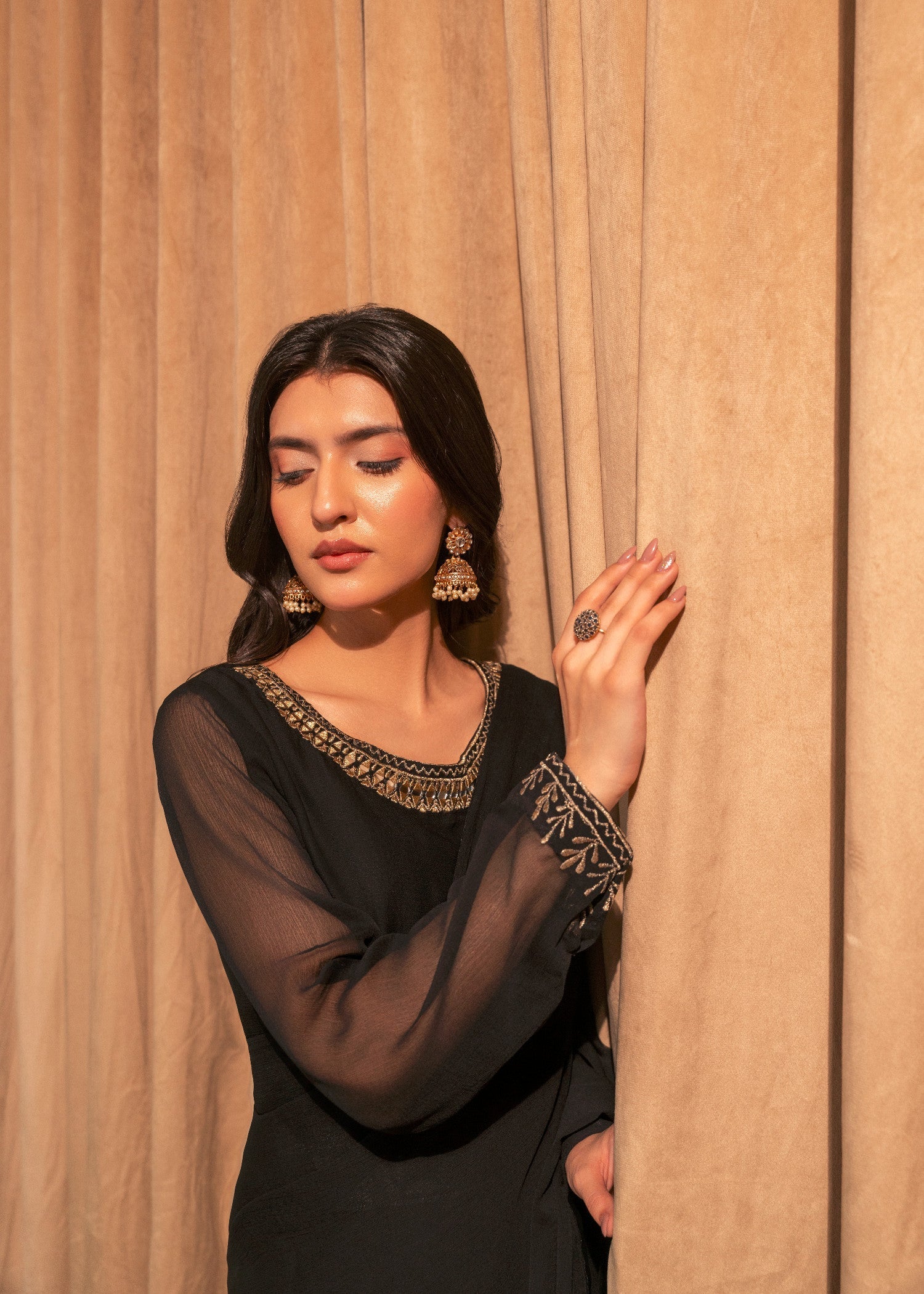 Culaccino Saree Studio Black Bliss Women 3pcs