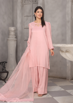 Yolo Pret Silk Viscose with Farshi Shalwar with Organza Dupatta JASHAN S25 0700 Women 3pcs
