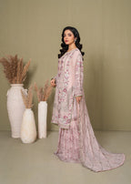 Pehnawa Fashion Dilnoor Pink chiffon Women 3pcs