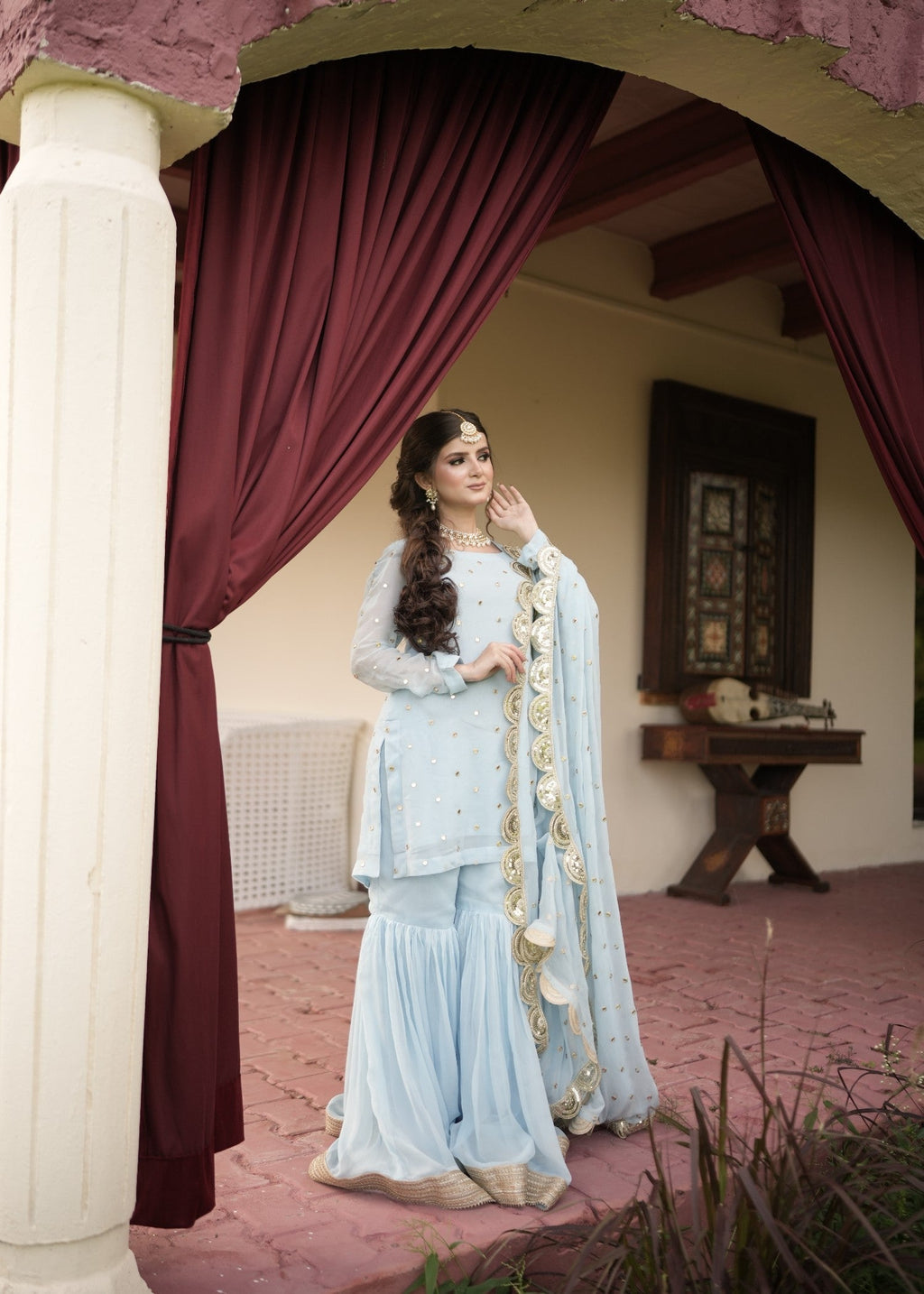 Sanskari.Pk Ammara Gharara Women 3pcs