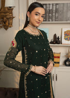 Maira Fashion Bottle green Sharara Women 3pcs