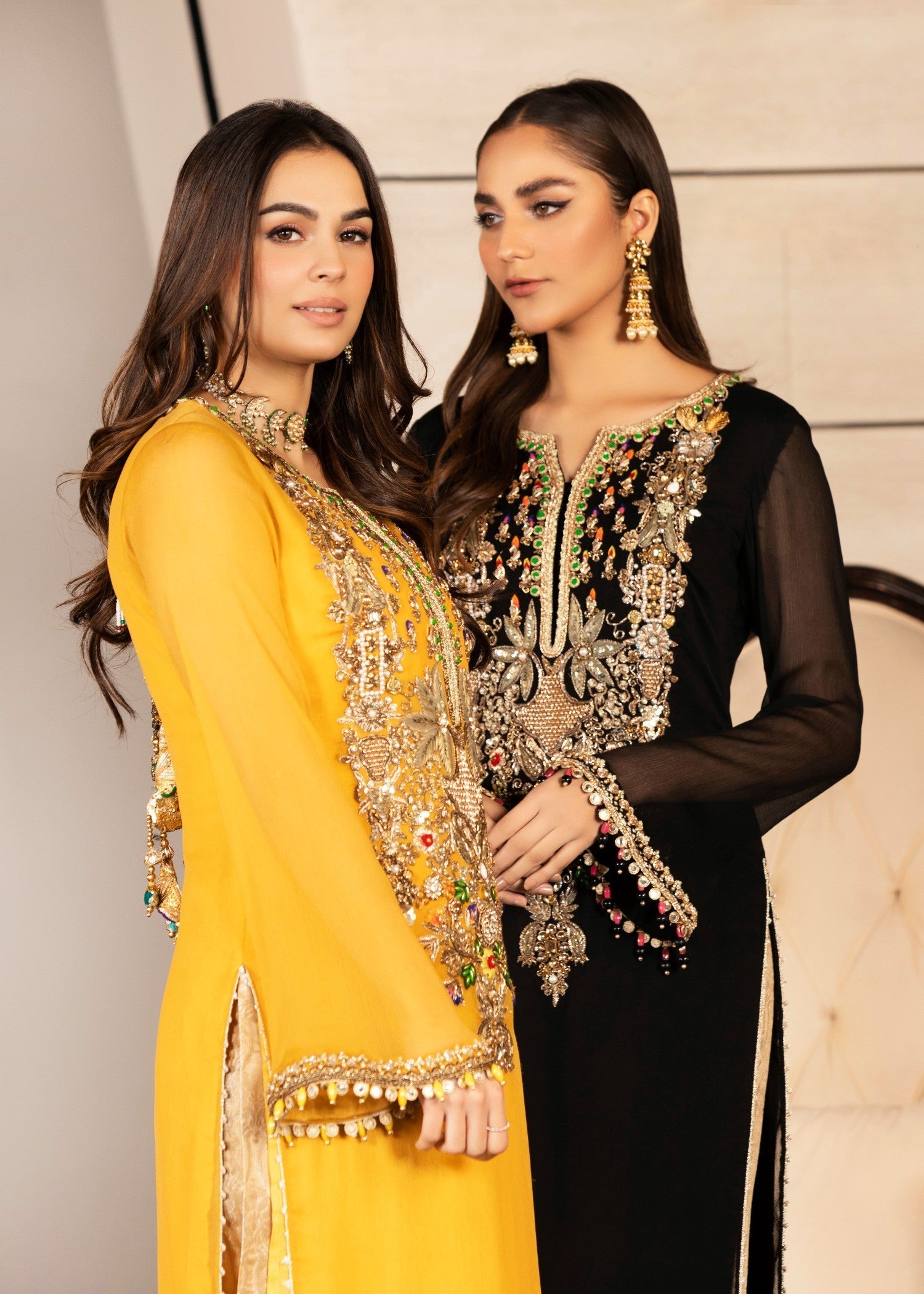 Khuda Baksh Creations Z 292 Black Women 4pcs
