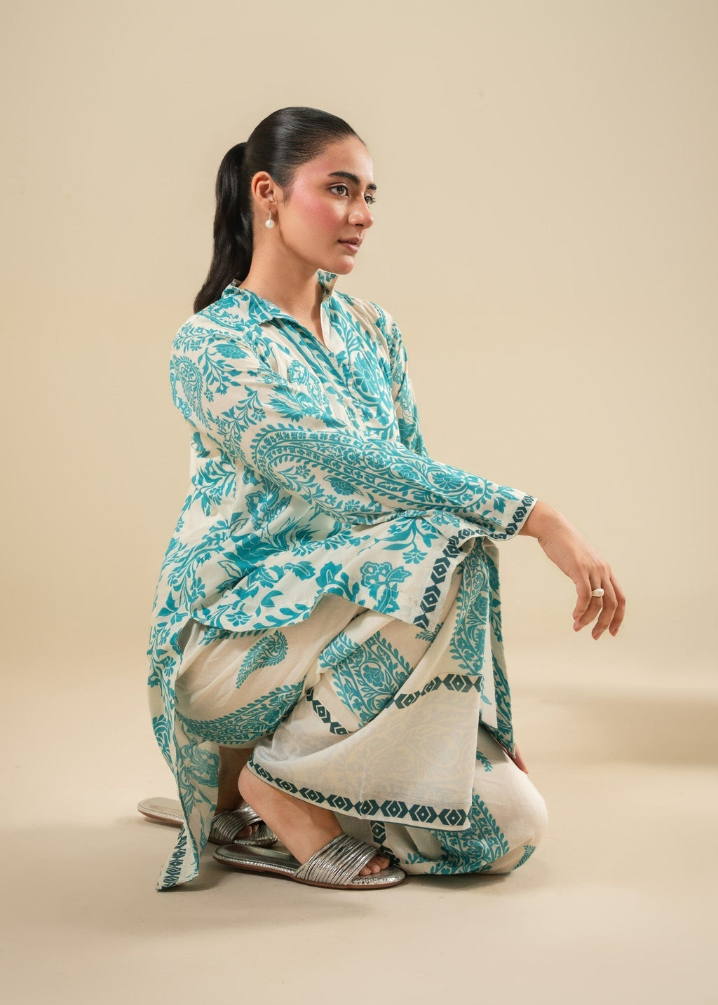 Akhrot Clothing Aqua Serenity Women 2pcs