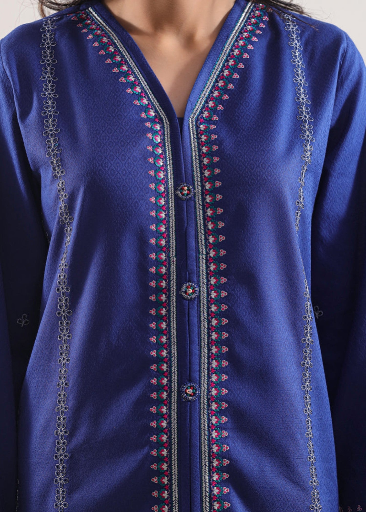 Saya Luxury Pret Embroidered Cotton Jacquard Stitched W3LP 079 Women 3pcs