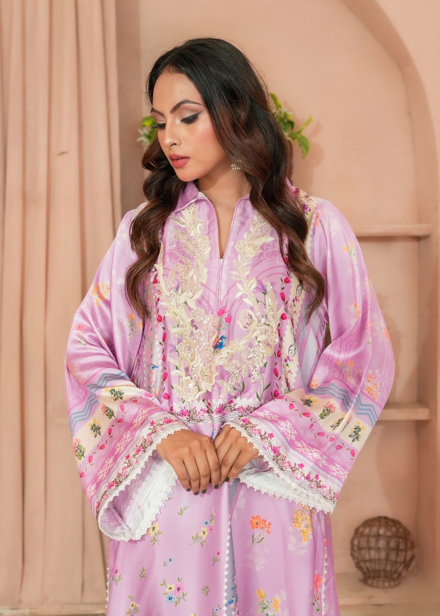 Madiha Gohar Lilac Grace – Silk Suit Women 2pcs