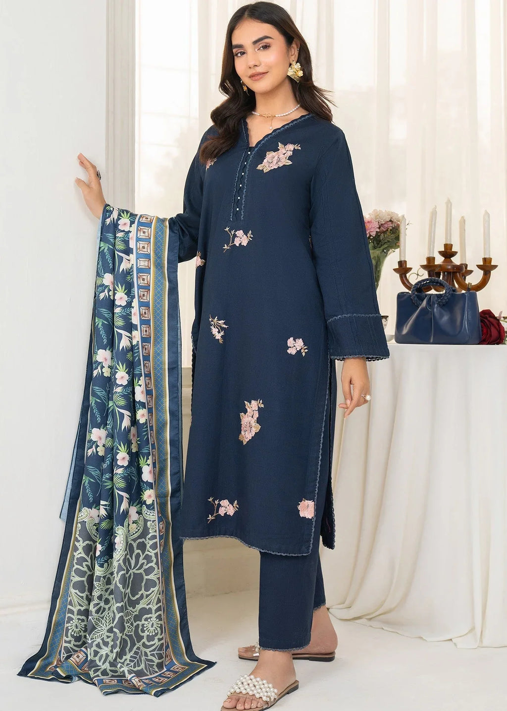 Panache Apparel Navy Frost Women 2pcs