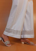 Zardi Laced Palazzo – Cotton – White – ZT02 Women 1pcs