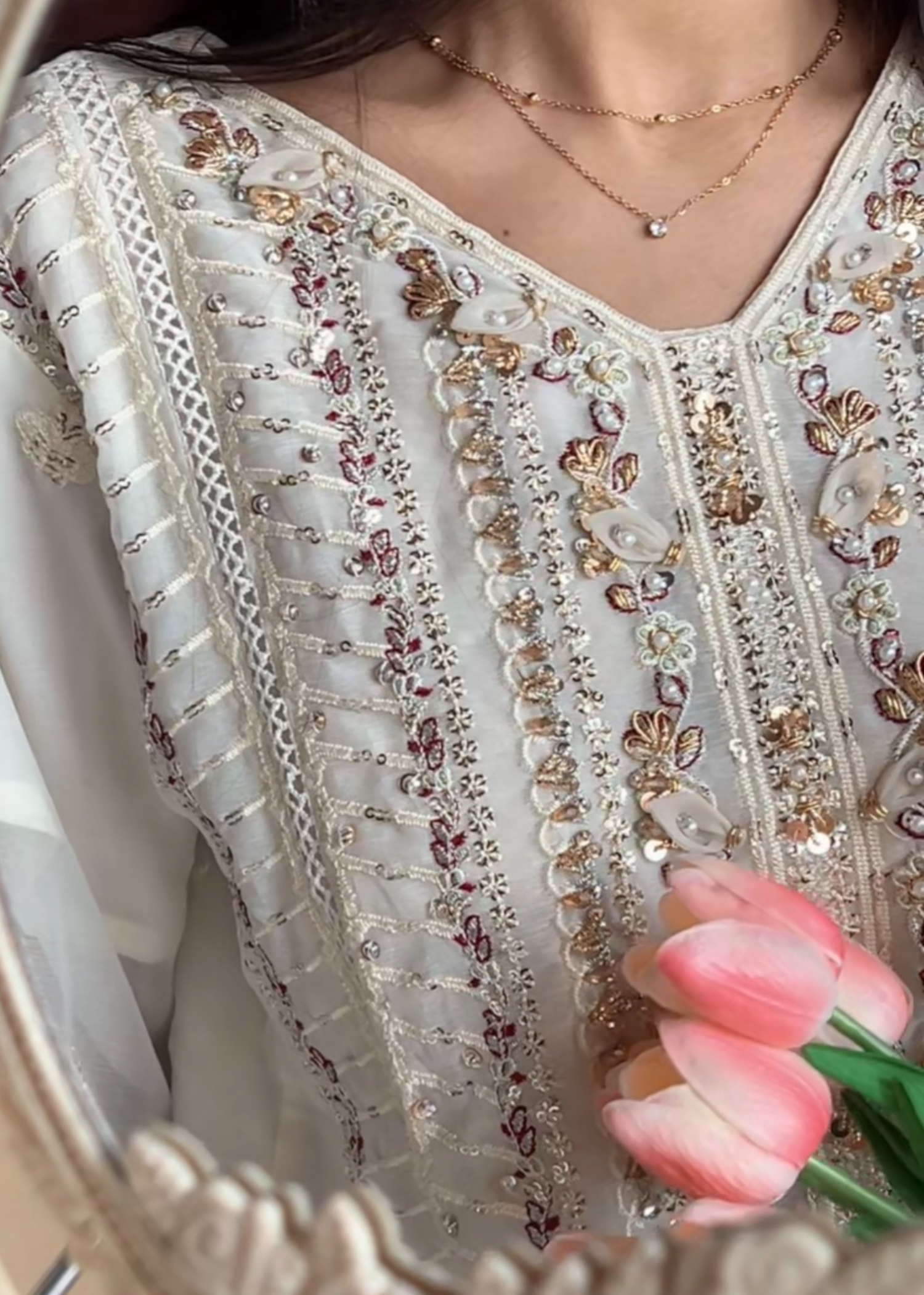 Four Season Boutique AIZAL CREAM WHITE Women 3pcs