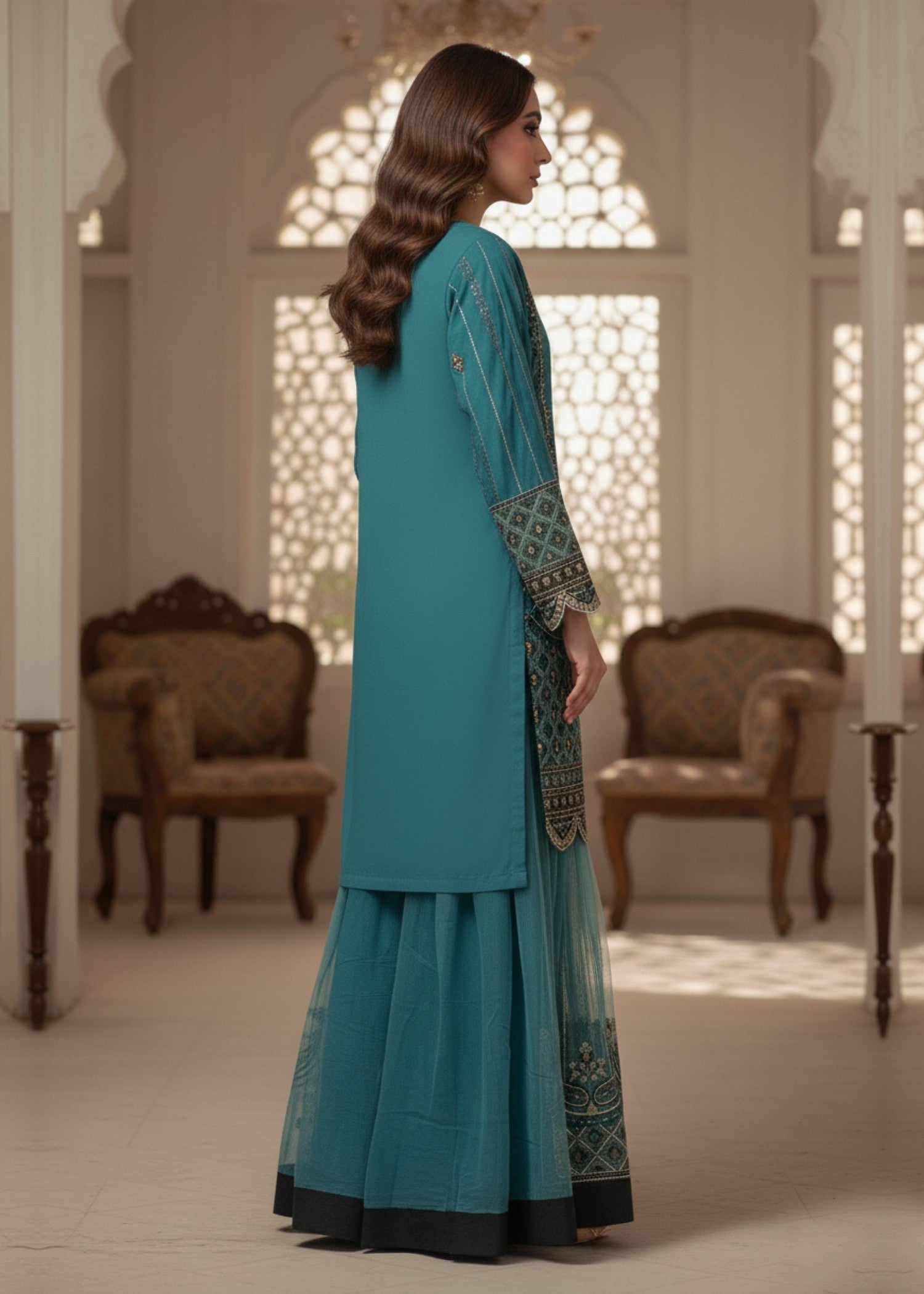 Diara Couture LIYANA US 574 SEA GREEN Women 3pcs