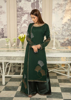 Maira Fashion Green Studded RhineStone Kurta Set Women 4pcs