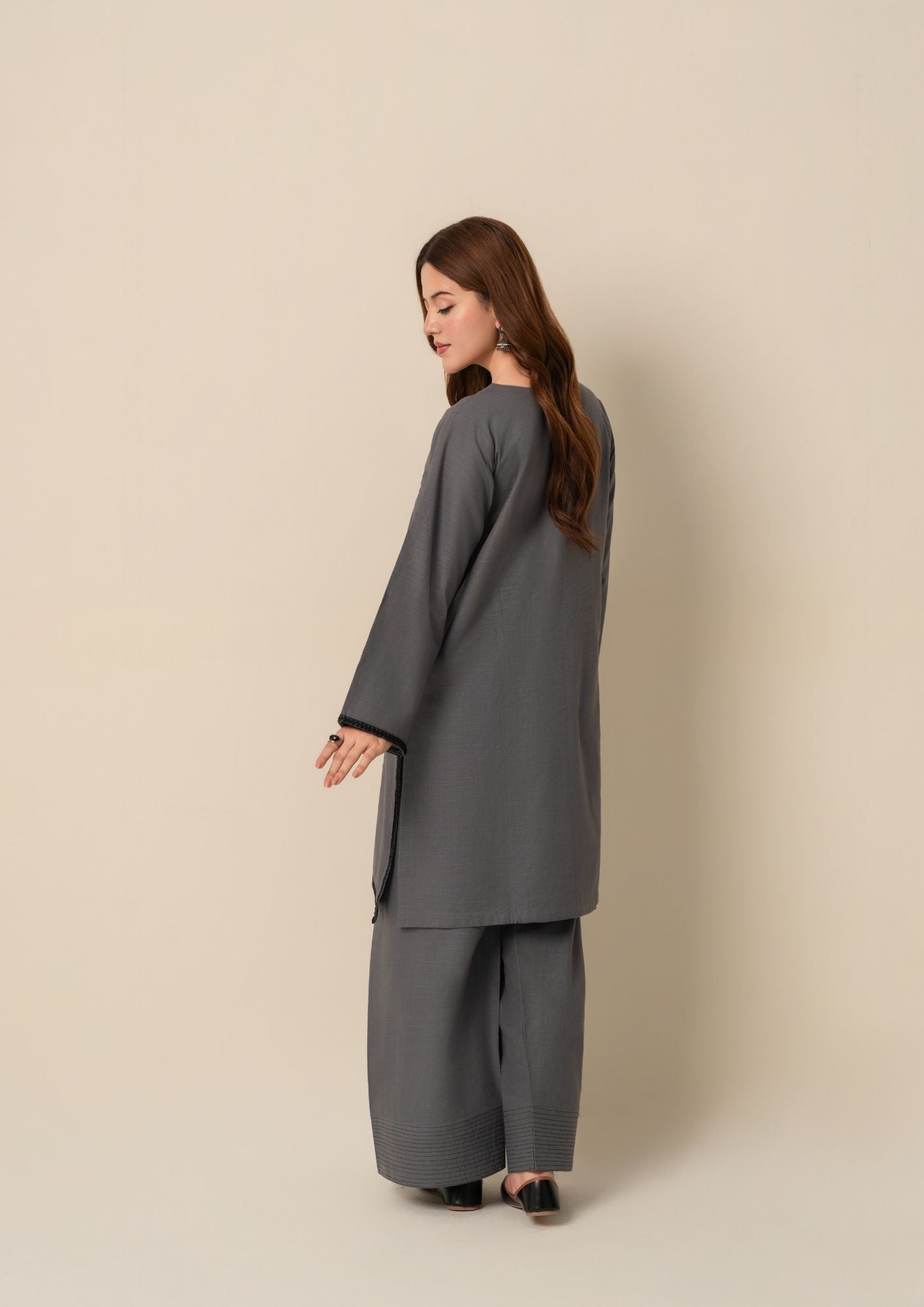 Yolo Pret Embroidered Khaddar with Farshi Shalwar AML W25 0021 Women 2pcs