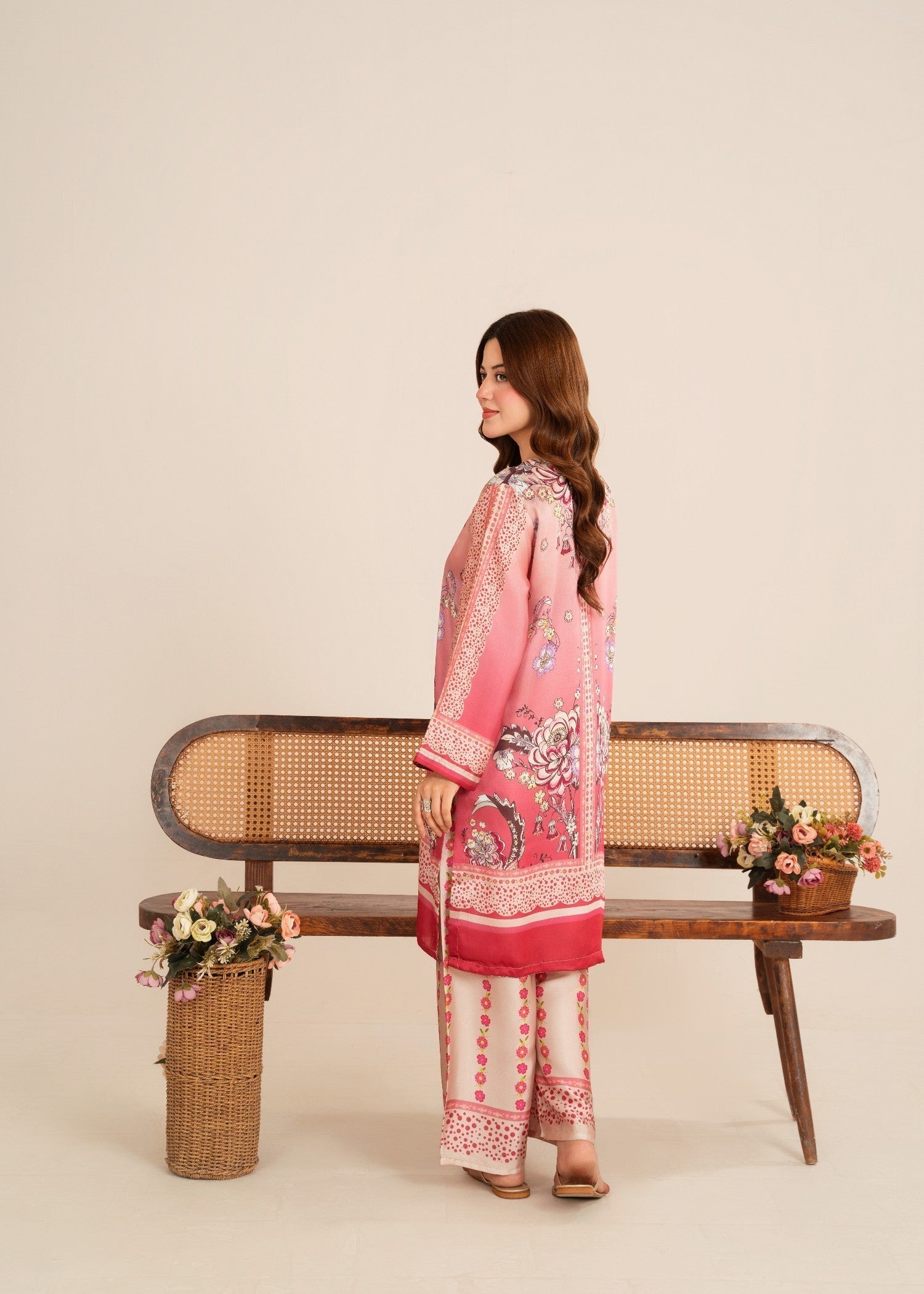 Midway Arts pink stylish outfit Women 2pcs