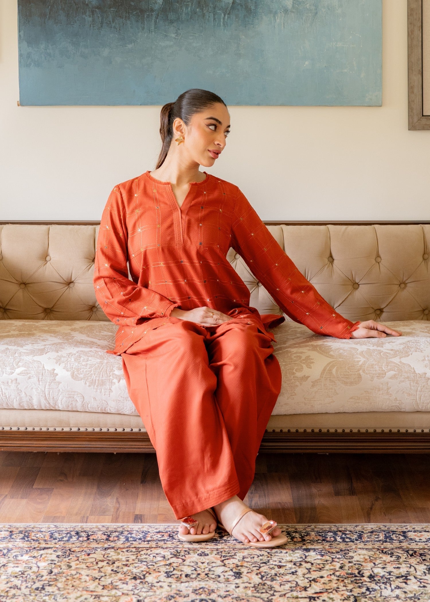 Sahar Mandarin Mist Women 2pcs