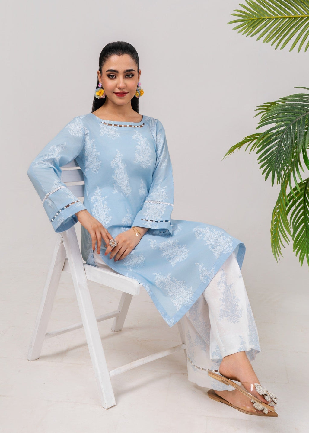 Sahibas By Mirza Hessonie Sky Blue Women 2pcs