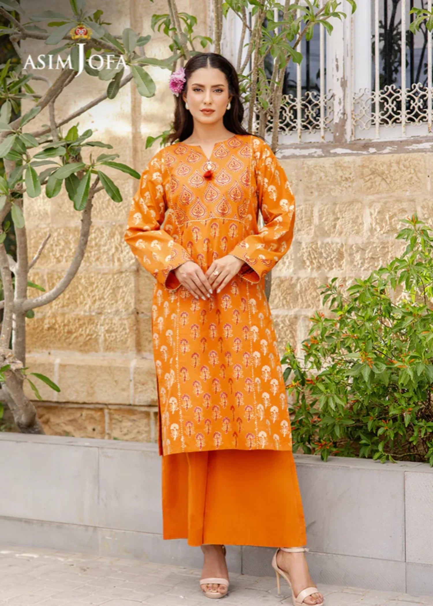 Asim Jofa AJPB 193 PRINTED CAMBRIC STITCHED Women 2pcs