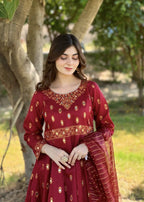 1 Mahoor Haven MAROON 0051 Women 2pcs