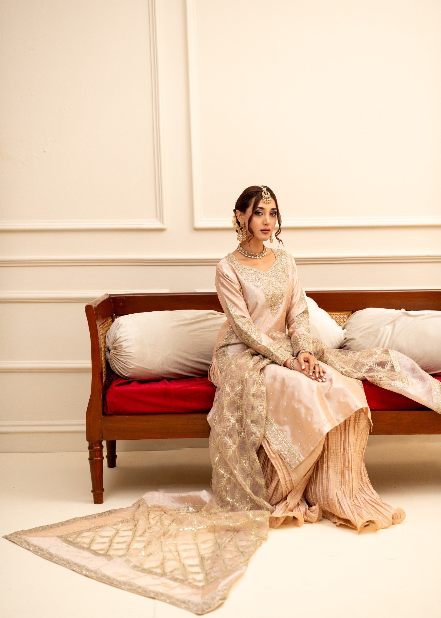 Alyssa Tea Pink suit ALL407 Women 3pcs