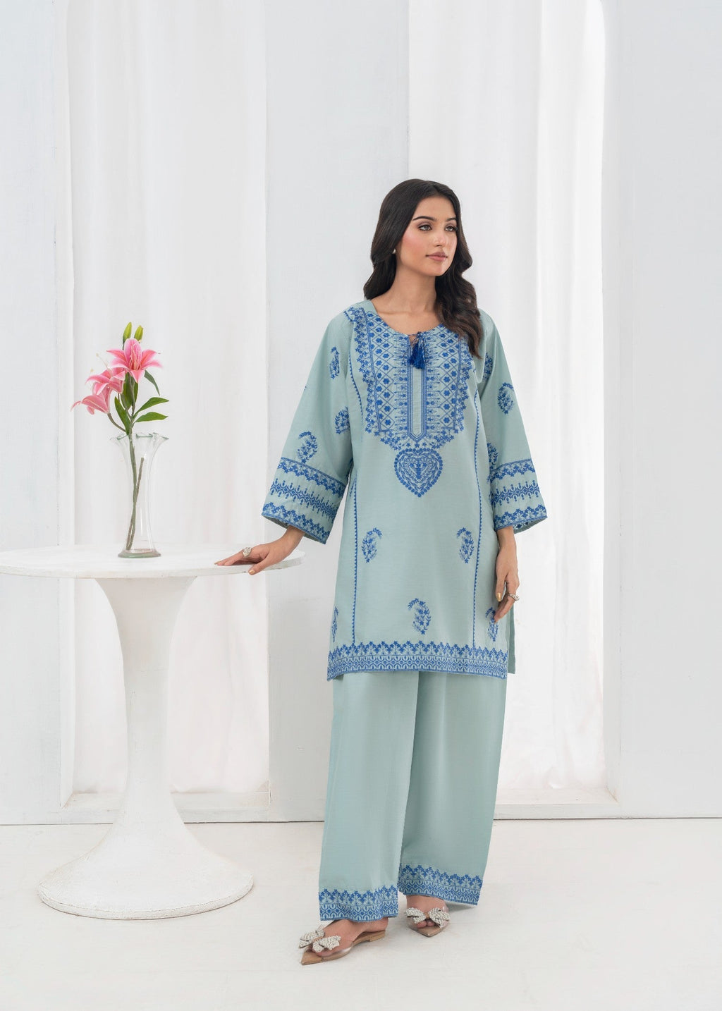 Stylish Collection JUGNU FEROZI (FARSHI SHALWAR) Women 2pcs