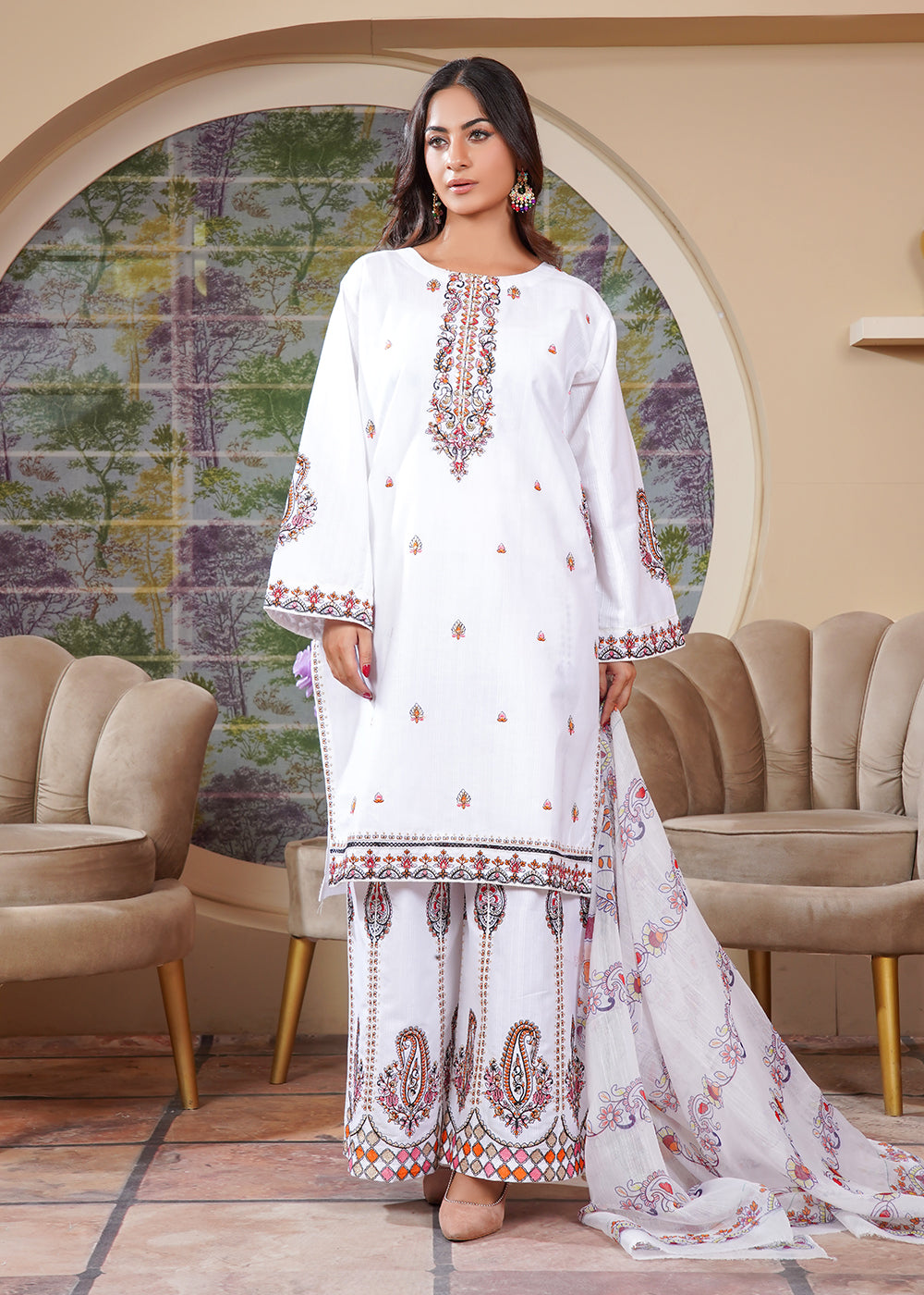 Elara Official White Radiance Women 3pcs