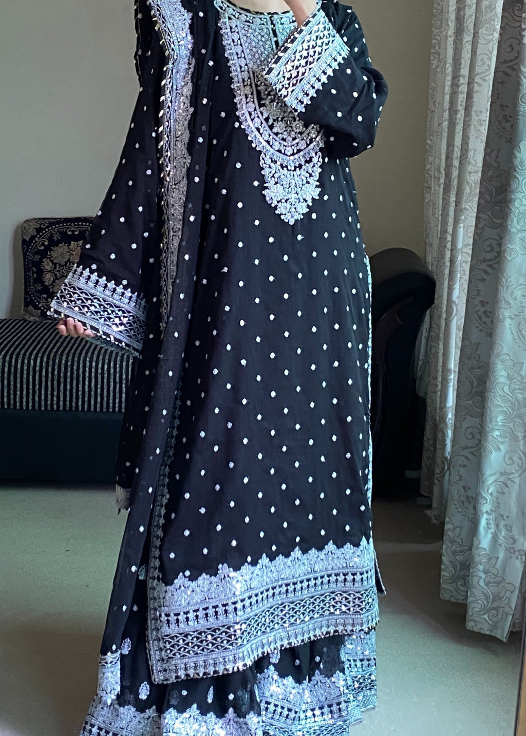 Four Season Boutique HASEENS FARSHY BLACK Women 3pcs