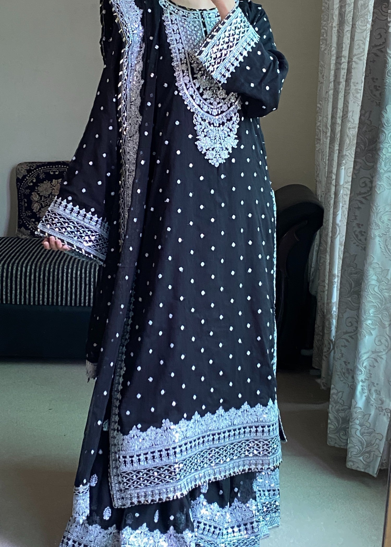 Four Season Boutique HASEENS FARSHY BLACK Women 3pcs