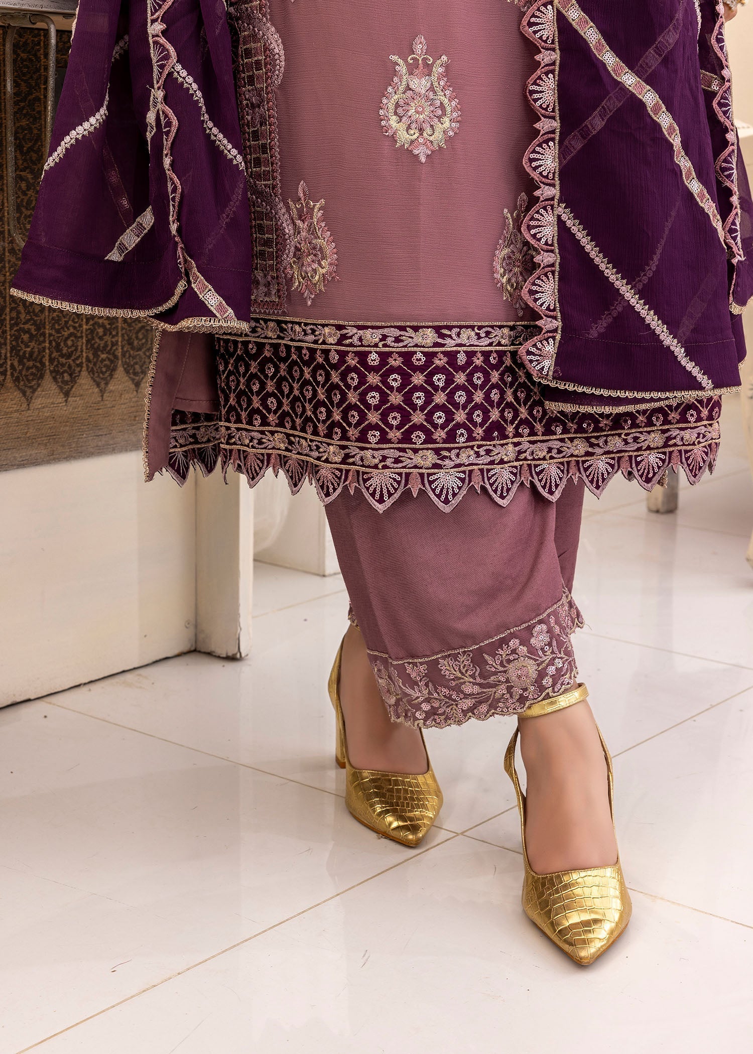 Kanwal Zainab DUSTY MAUVE Women 3pcs