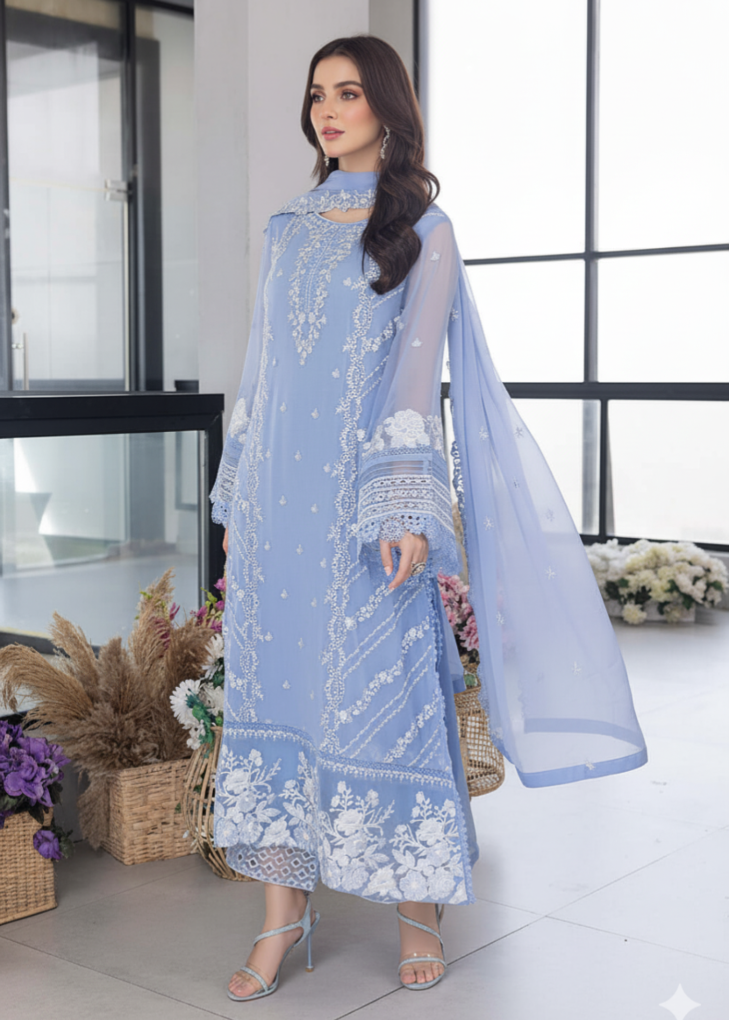 Haraj Collections Glow Embroidered Women 3pcs