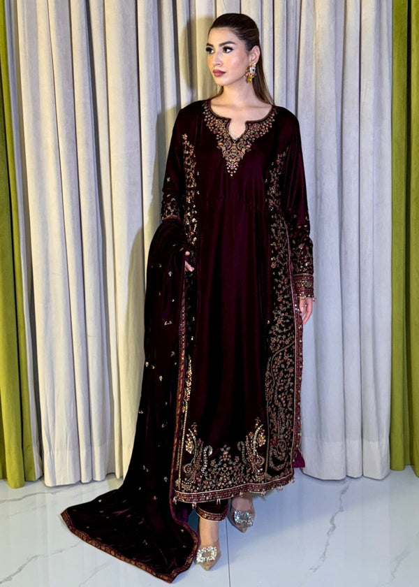 Laal Clothing Velvet V 07 Women 3pcs