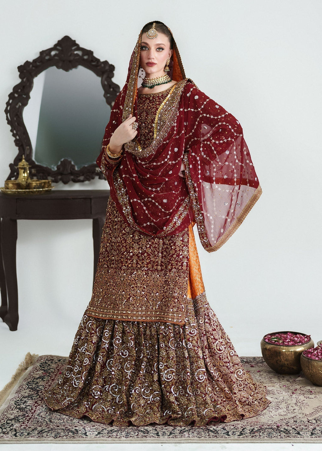 Haseens Official Surkhaab 2 Women 4pcs