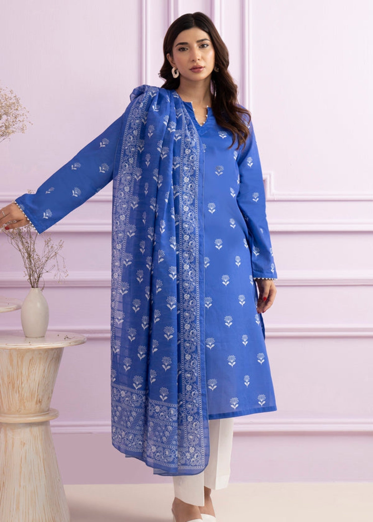 Zellbury Embroidered Kurta Dupatta 2040 Women 2pcs