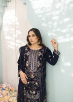 Zohan Ateeq Falak (Navy Blue) Women 3pcs
