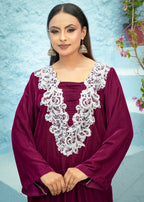 Madiha Gohar Noor e Gulnaar | Embroidered Velvet Suit Women 2pcs