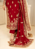 Alyssa Red Chiffon suit ALL410 Women 3pcs