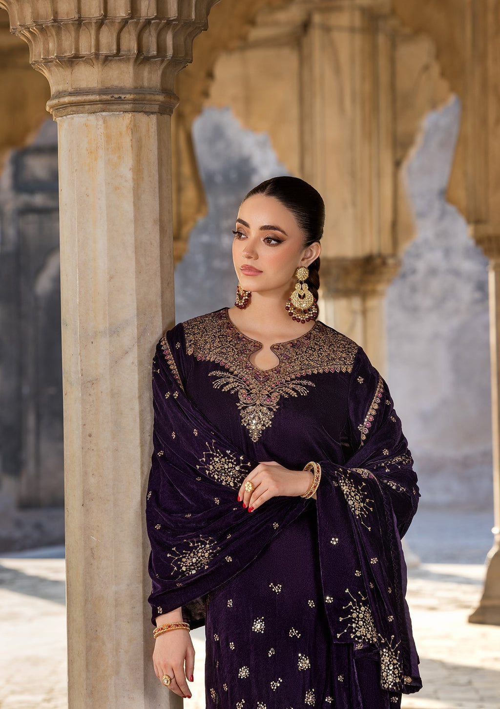 Bin Tayyab BT006529 PUR Women 3pcs