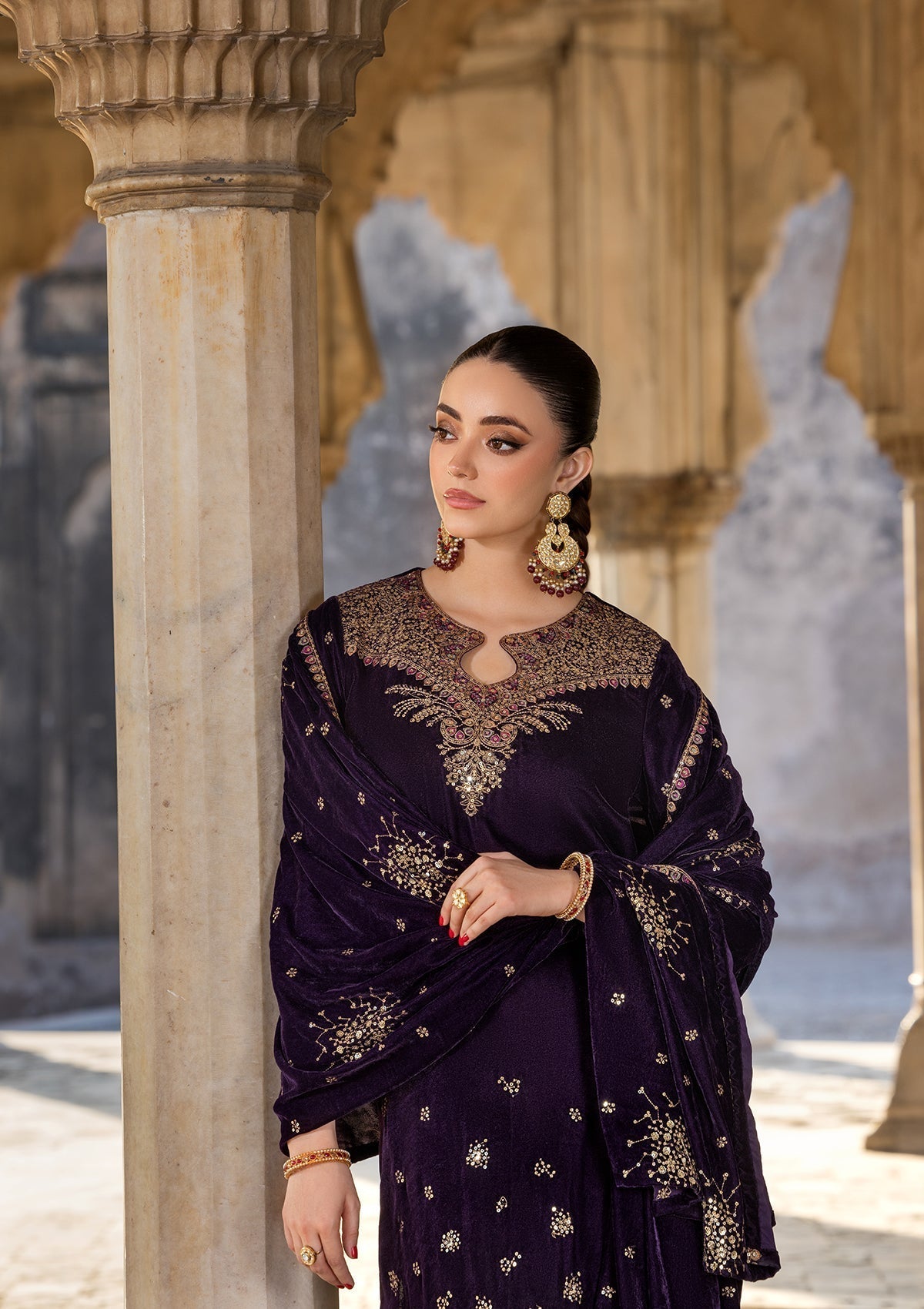 Bin Tayyab BT006529 PUR Women 3pcs