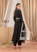 Four Season Boutique NIMRA PISHWAS BLACK Women 3pcs
