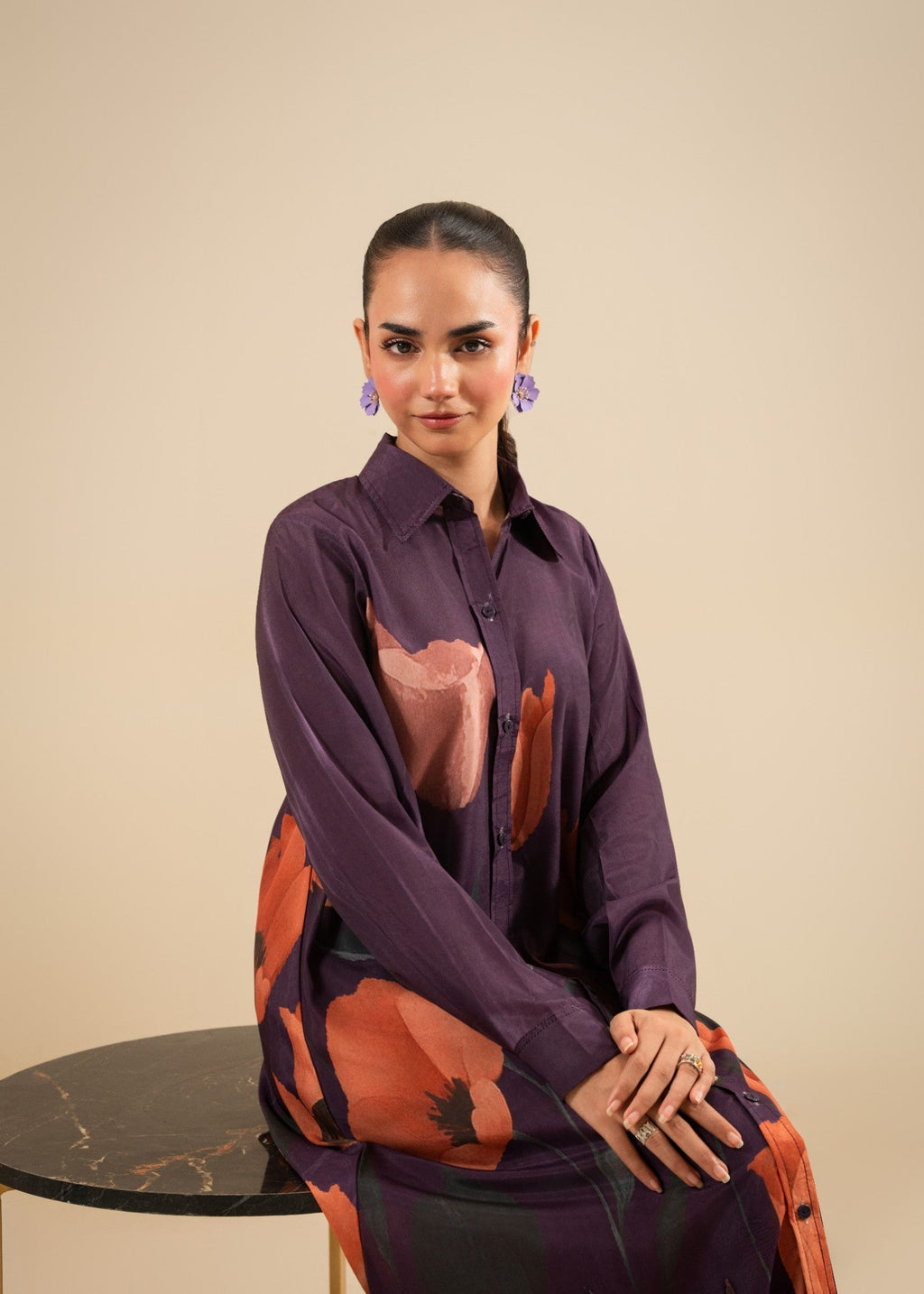 Akhrot Clothing Mulberry Flora Women 2pcs