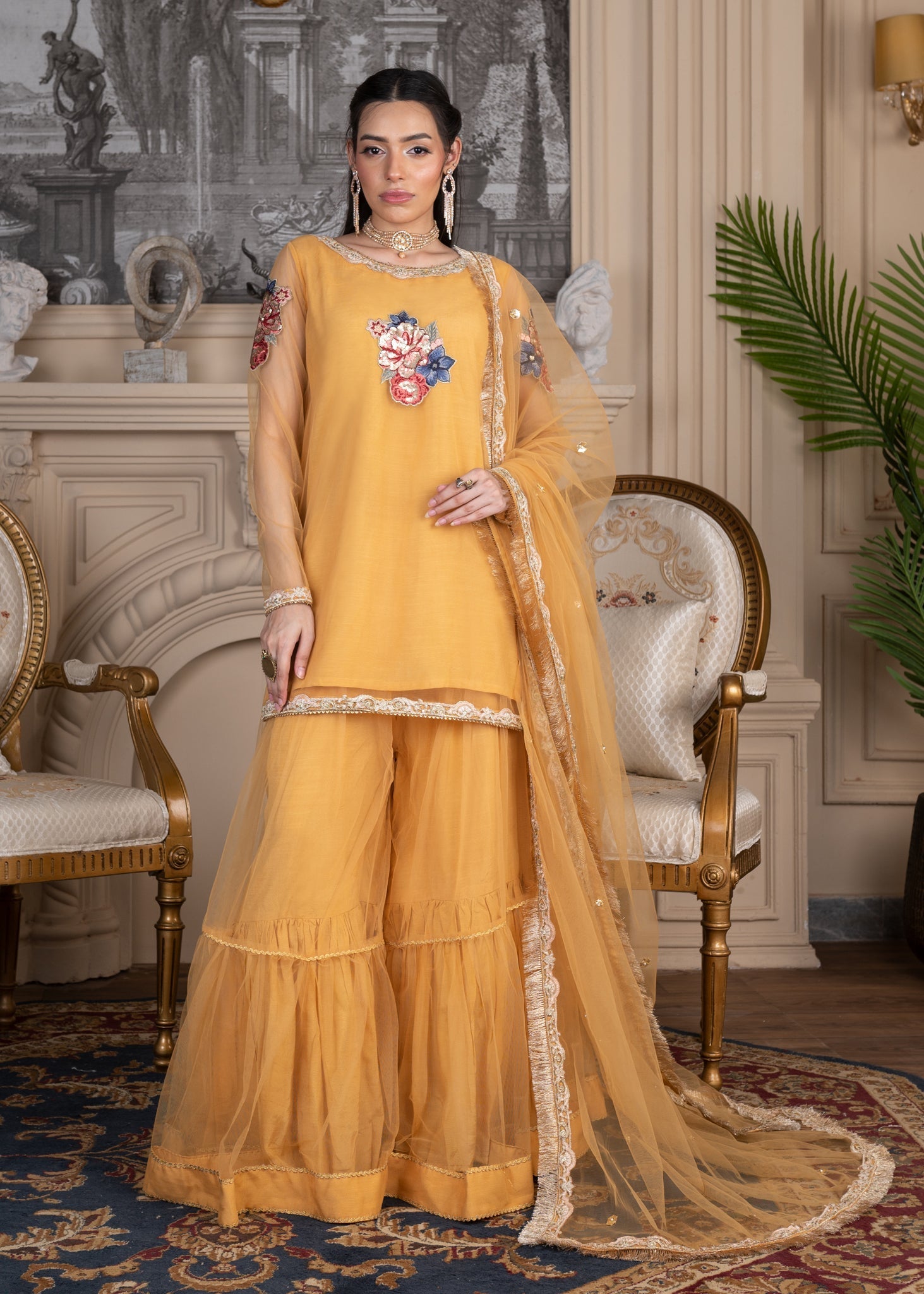 Mz By Mishu Zishu MZ 012 – Amber (Mustard) – Mishu Zishu Women 4pcs