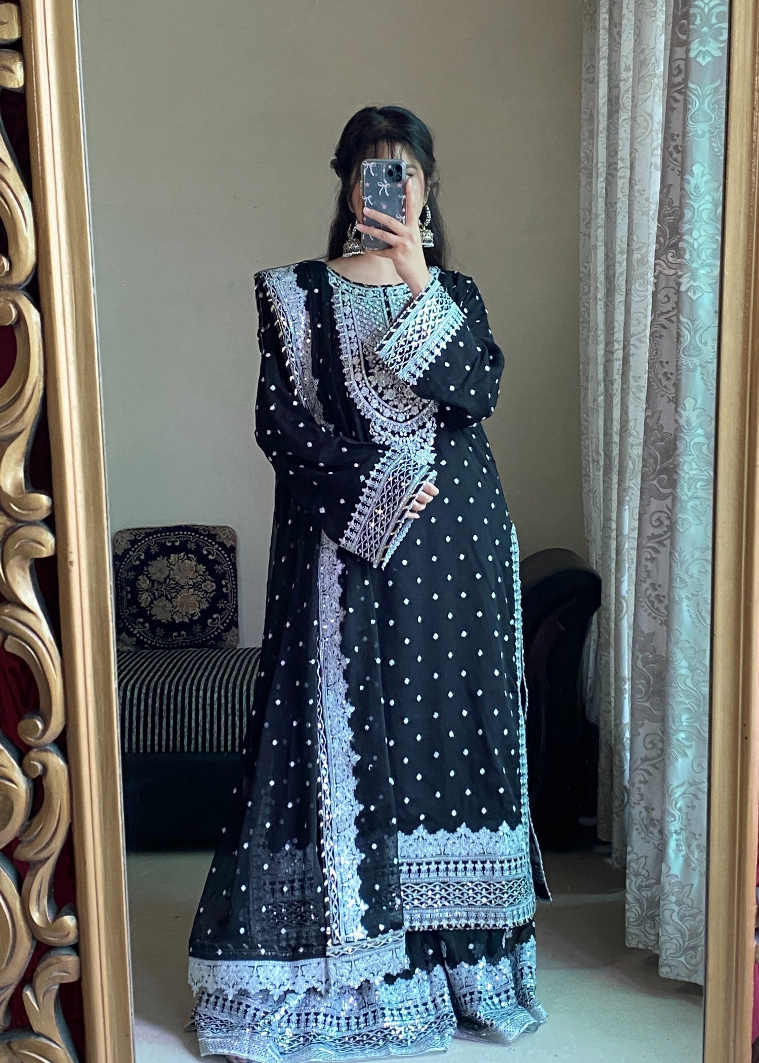 Four Season Boutique HASEENS FARSHY BLACK Women 3pcs