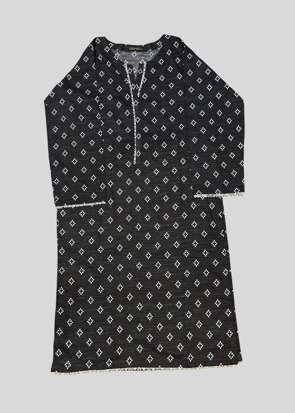 Salimas Lawn Stitched Suit – Elegant Geometric Charm Women 2pcs