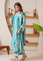 Rangoon Clothing Parisa Silk Sky Women 3pcs